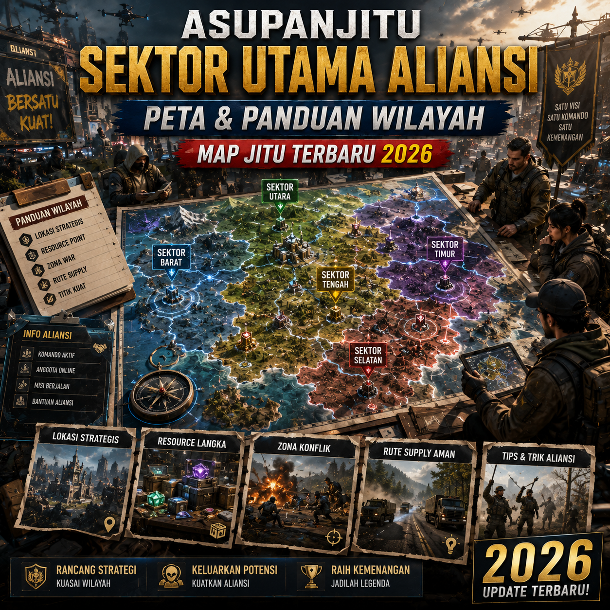 Asupanjitu - Sektor Utama Aliansi, Peta & Panduan Wilayah Map Jitu Terbaru 2026